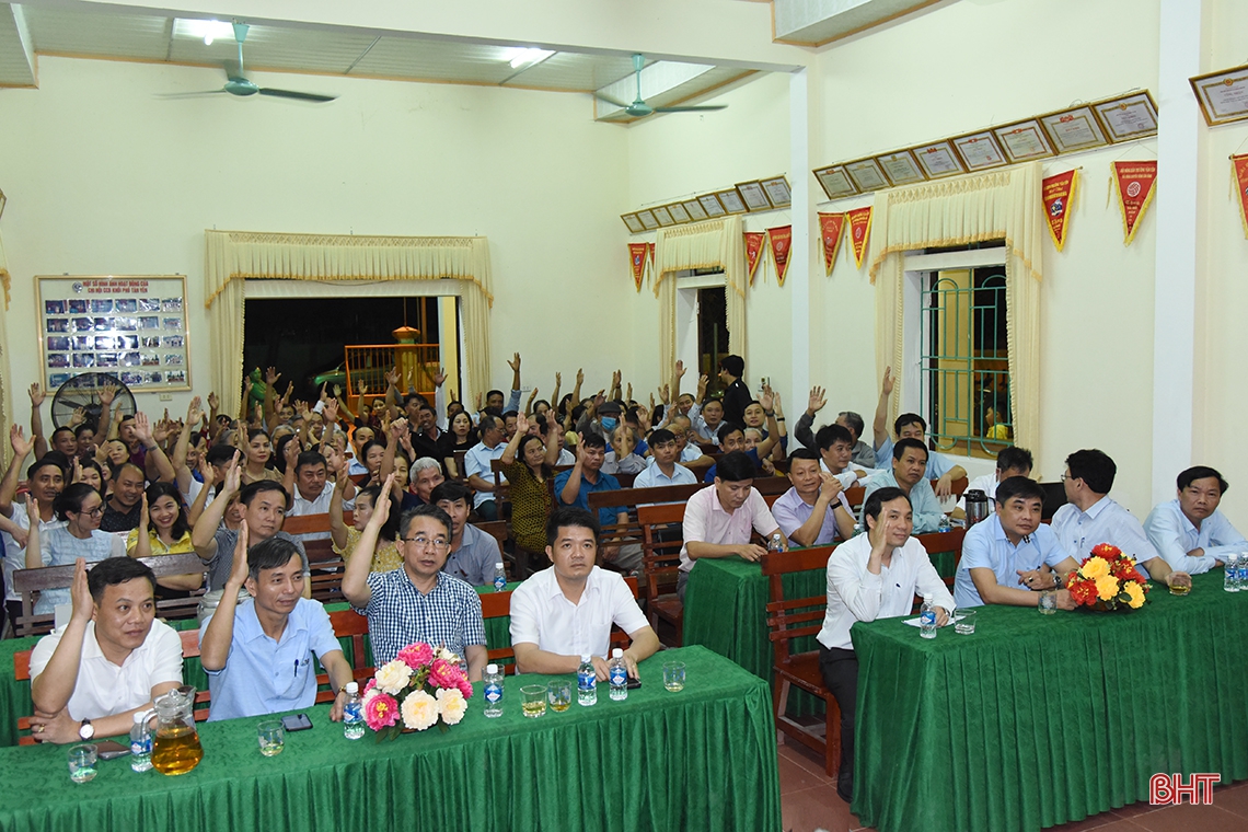 Địa phương đầu tiên ở Hà Tĩnh lấy ý kiến nơi cư trú với người ứng cử ĐBQH khóa XV và HĐND các cấp