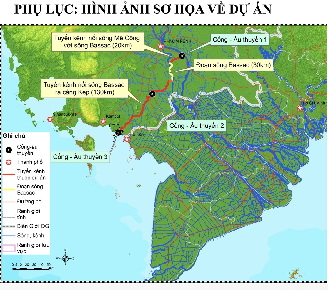 Đề nghị Campuchia phối hợp, chia sẻ thông tin về kênh đào Funan Techo
