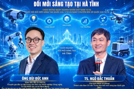 Hà Tĩnh sẽ tổ chức Diễn đàn kết nối chuyên gia, nhà đầu tư với khởi nghiệp đổi mới sáng tạo năm 2026