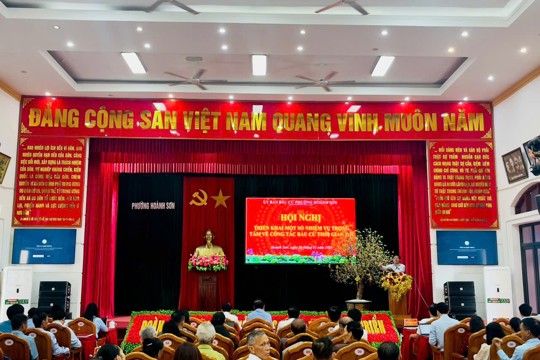 Phường Hoành Sơn tập trung triển khai các nhiệm vụ trọng tâm trước ngày bầu cử