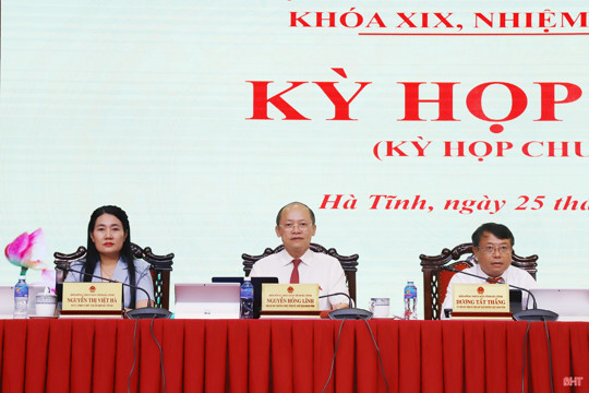 Kỳ họp thứ 7 HĐND tỉnh Hà Tĩnh thông qua 2 nghị quyết quan trọng