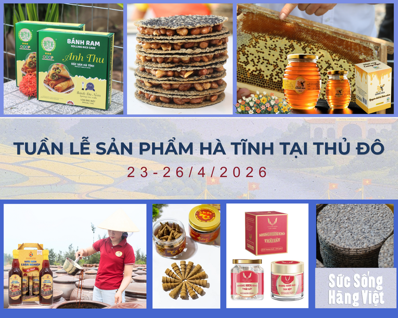 Quảng bá sản phẩm Hà Tĩnh tại Chương trình ‘Sức sống hàng Việt’