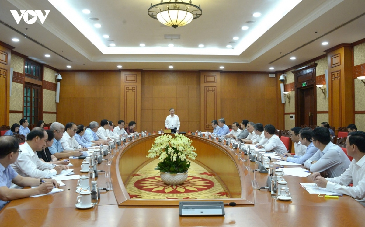 Tổng Bí thư, Chủ tịch nước Tô Lâm chủ trì buổi làm việc với ngành Nội vụ