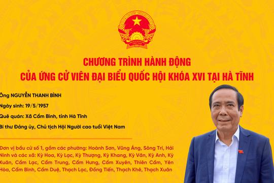 Chương trình hành động của ứng cử viên đại biểu Quốc hội khóa XVI tại Hà Tĩnh