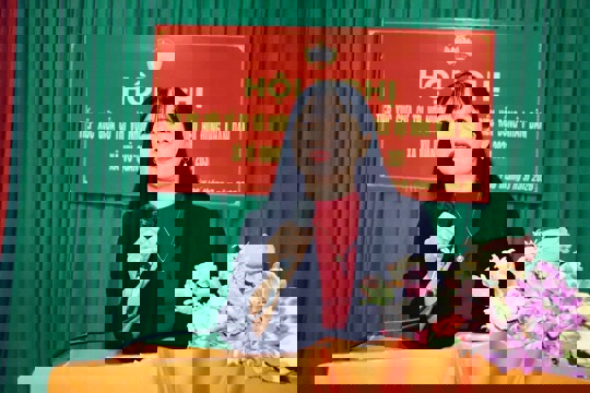 Ứng cử viên HĐND xã Vũ Quang tiếp xúc cử tri tại đơn vị bầu cử số 02