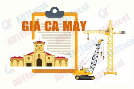 Quyết định công bố bảng giá ca máy và thiết bị thi công xây dựng trên địa bàn tỉnh Hà Tĩnh 