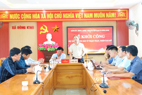 Xã Đông Kinh khởi công dự án hạ tầng khu dân cư trị giá 6,4 tỷ đồng