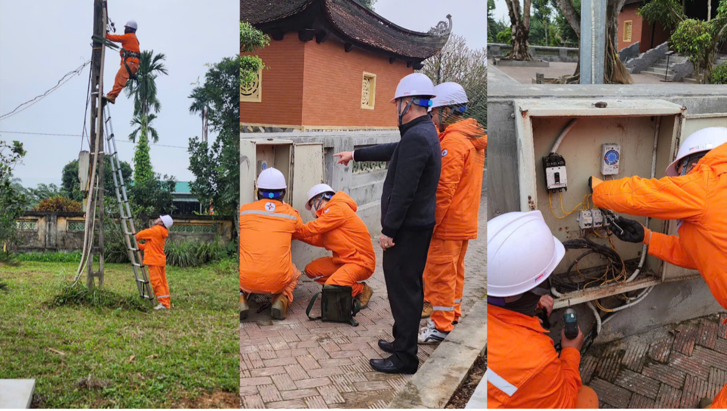Công ty Điện lực Hà Tĩnh bảo đảm điện lễ khai hội chùa Hương Tích năm 2026