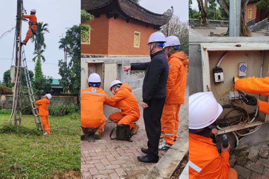 Công ty Điện lực Hà Tĩnh bảo đảm điện lễ khai hội chùa Hương Tích năm 2026