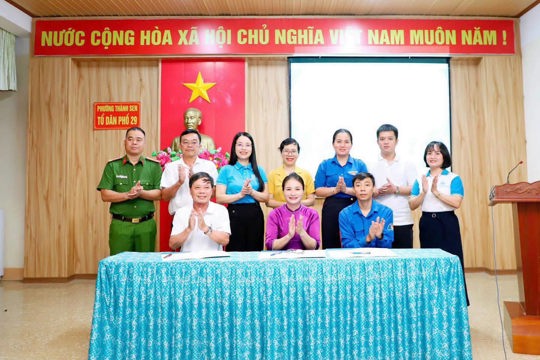 Phường Thành Sen ra mắt mô hình đồng hành cùng thanh, thiếu niên ở cơ sở