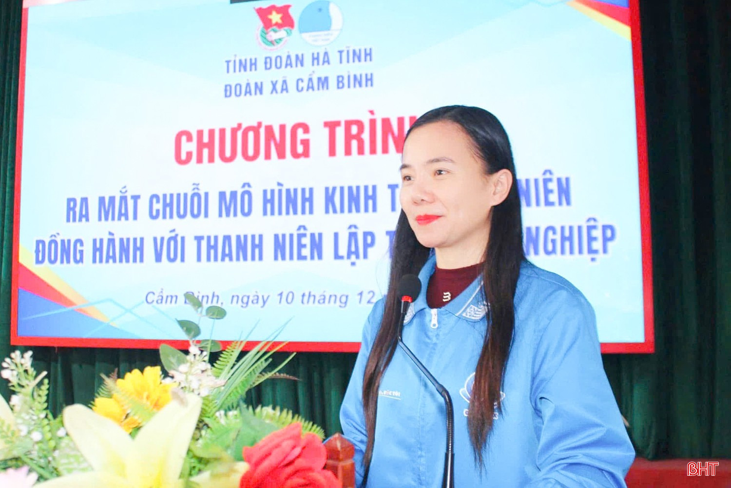 Chị Nguyễn Thị Huyền Trang - Bí thư Đoàn xã, Chủ tịch Hội LHTN Việt Nam xã Cẩm Bình. bqbht_br_a2.jpg