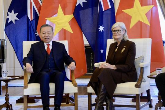 Tổng Bí thư, Chủ tịch nước Tô Lâm hội kiến Toàn quyền Australia