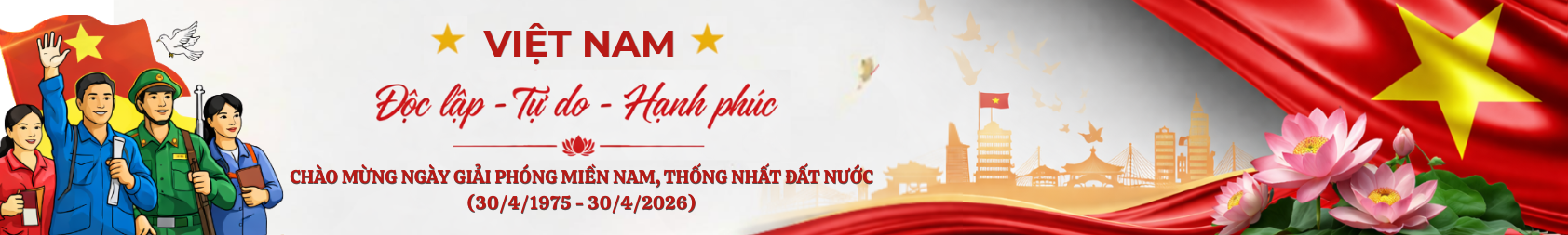 Kỷ niệm 51 năm Ngày Giải phóng Miền Nam thống nhất đất nước (30/04/1975-30/4/2026)