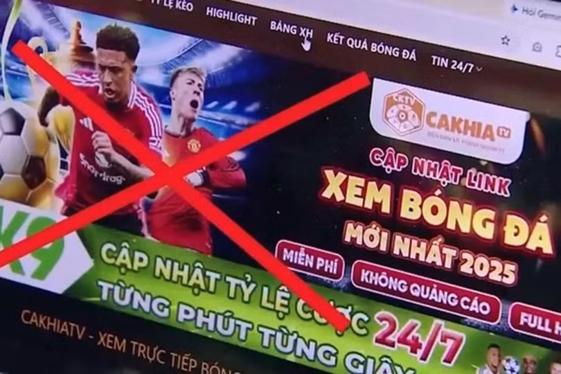 Khởi tố nhóm đối tượng điều hành các website phát lậu, quảng cáo cá độ bóng đá 