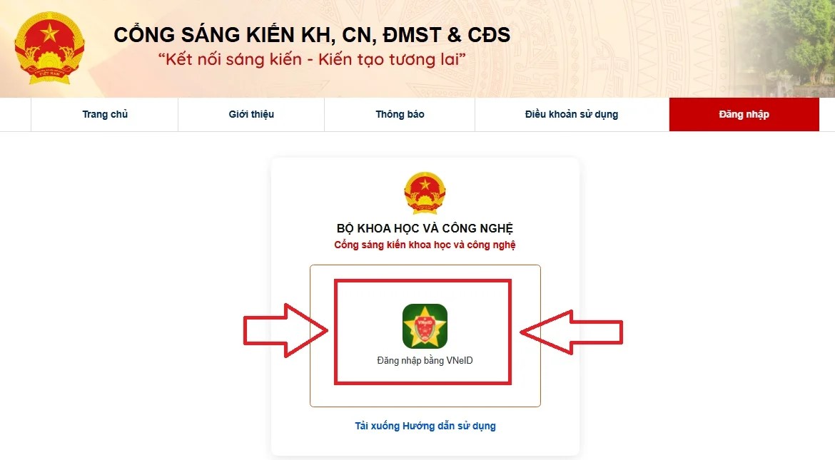 Vận hành Cổng Sáng kiến KH,CN,ĐMST&CĐS trên môi trường số