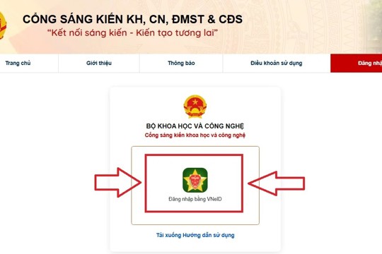 Vận hành Cổng Sáng kiến KH,CN,ĐMST&CĐS trên môi trường số