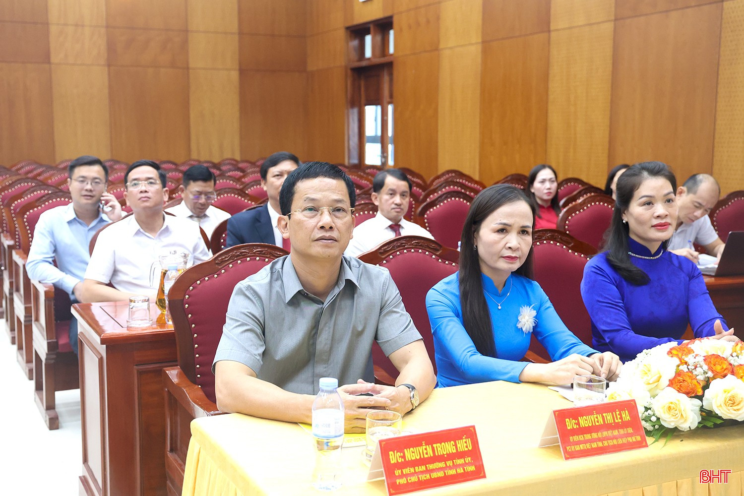 Đồng chí Nguyễn Trọng Hiếu - Ủy viên BTV Tỉnh ủy, Phó Chủ tịch UBND tỉnh tham dự tại điểm cầu Hà Tĩnh. bqbht_br_img-9467-copy.jpg