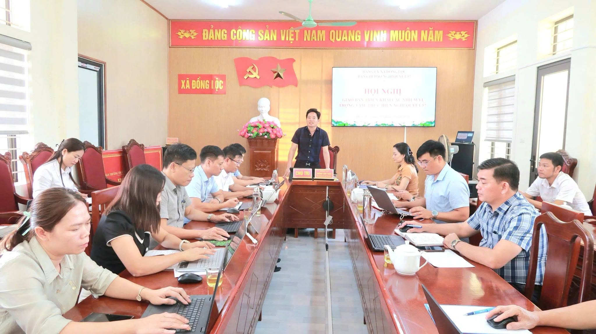 Xã Đồng Lộc tăng tốc thực hiện Kế hoạch 100 ngày về khoa học, công nghệ và chuyển đổi số