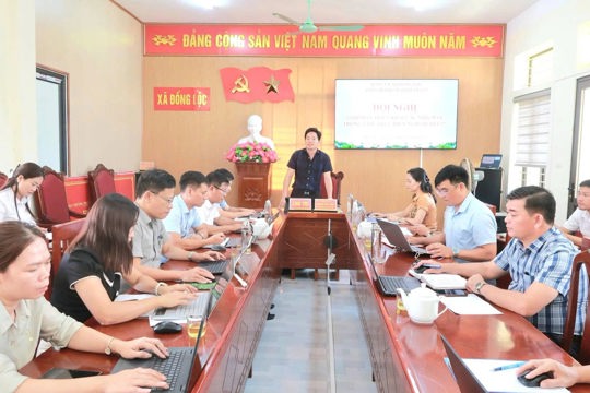 Xã Đồng Lộc tăng tốc thực hiện Kế hoạch 100 ngày về khoa học, công nghệ và chuyển đổi số
