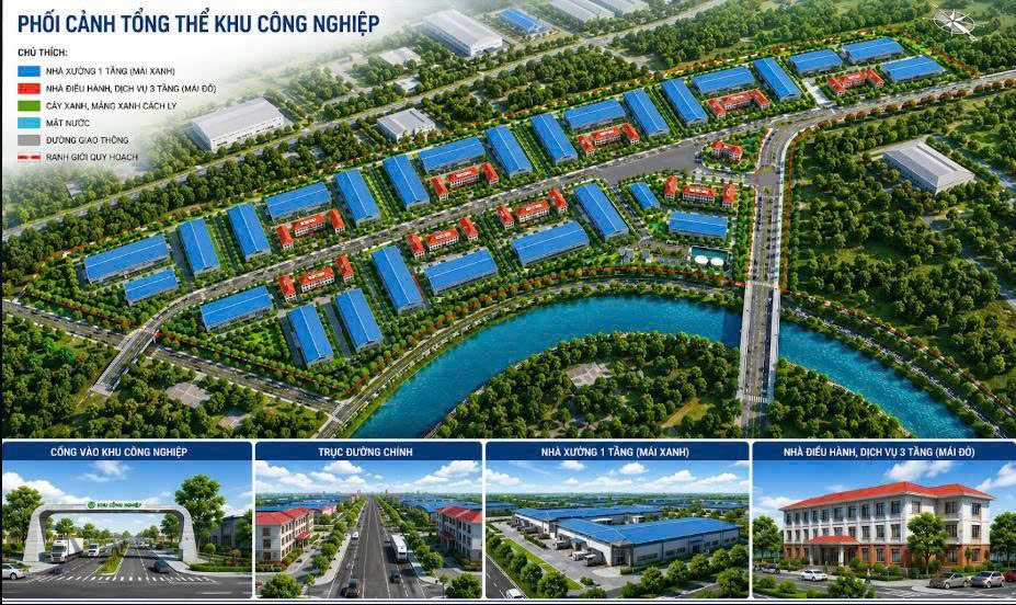 Phê duyệt Điều chỉnh Quy hoạch chi tiết Khu công nghiệp Hoành Sơn, tỷ lệ 1/500