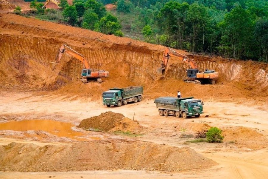 Hà Tĩnh công khai giá khởi điểm giá khởi điểm 15 khu vực đấu giá quyền khai thác khoáng sản làm vật liệu xây dựng thông thường