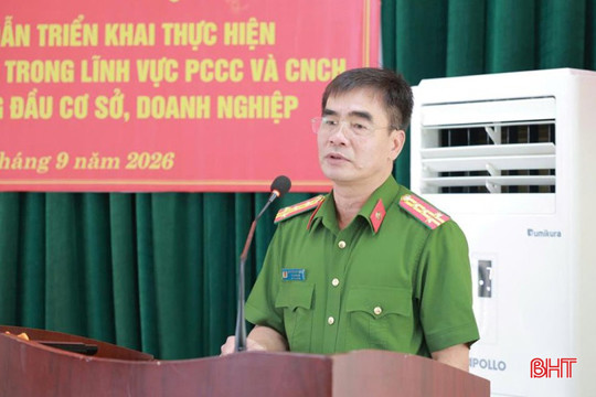 Công an Hà Tĩnh hướng dẫn triển khai thực hiện Nghị quyết số 66.18 