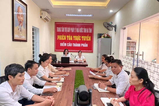 Ban hành quy định cơ cấu tổ chức của Trung tâm Trợ giúp pháp lý Nhà nước Hà Tĩnh