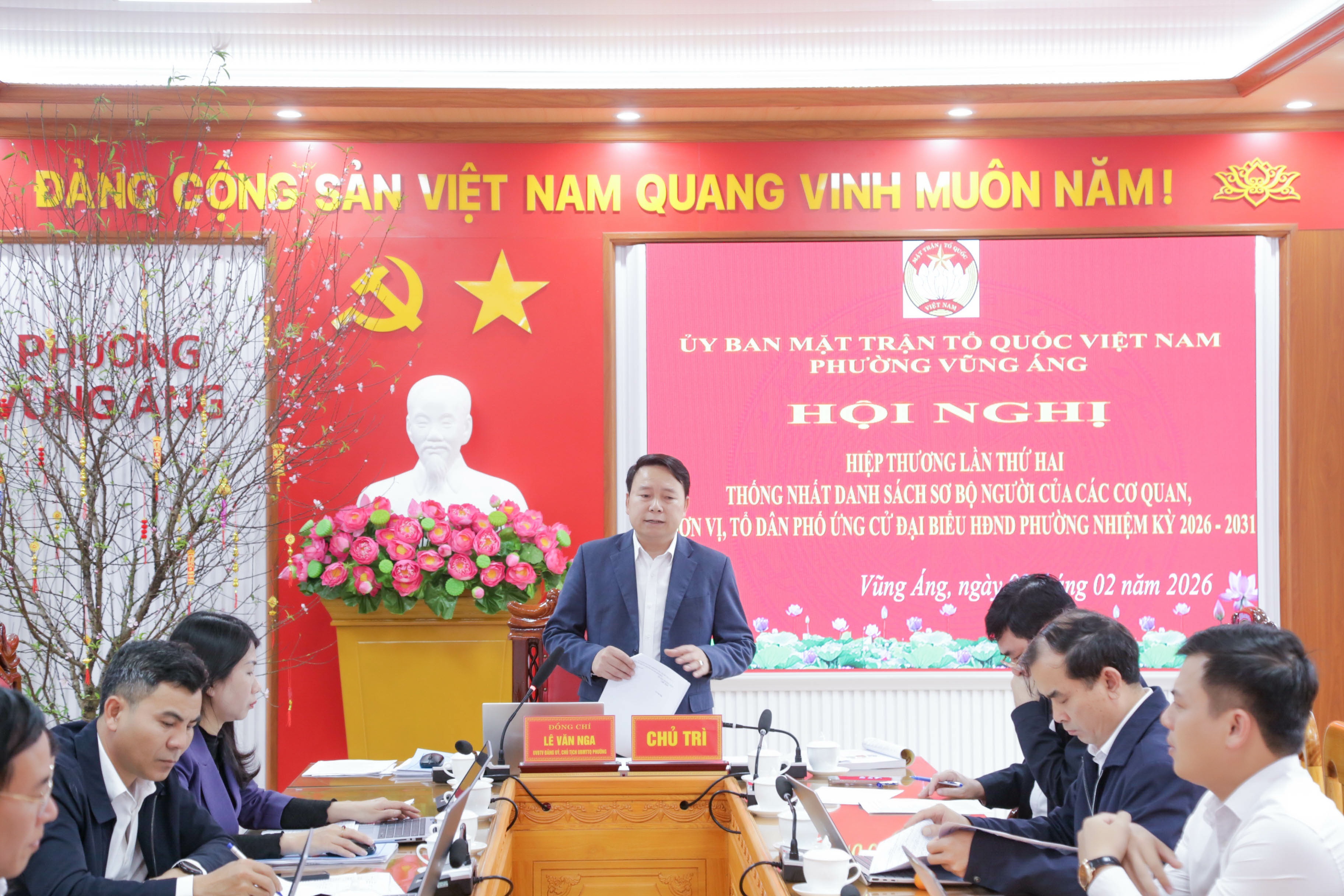 Phường Vũng Áng tổ chức Hội nghị hiệp thương lần thứ hai lập danh sách sơ bộ người ứng cử HĐND nhiệm kỳ 2026 – 2031
