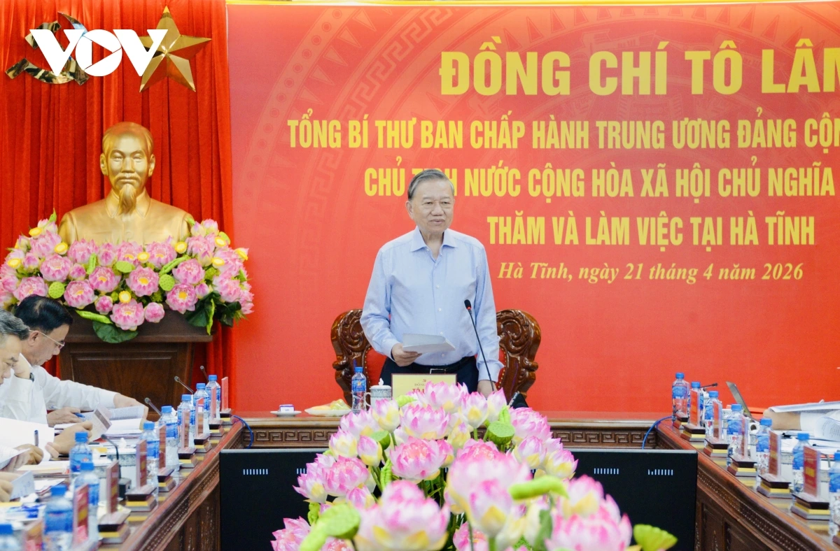 Tổng Bí thư, Chủ tịch nước: Hà Tĩnh phấn đấu thành đầu mối giao thương khu vực