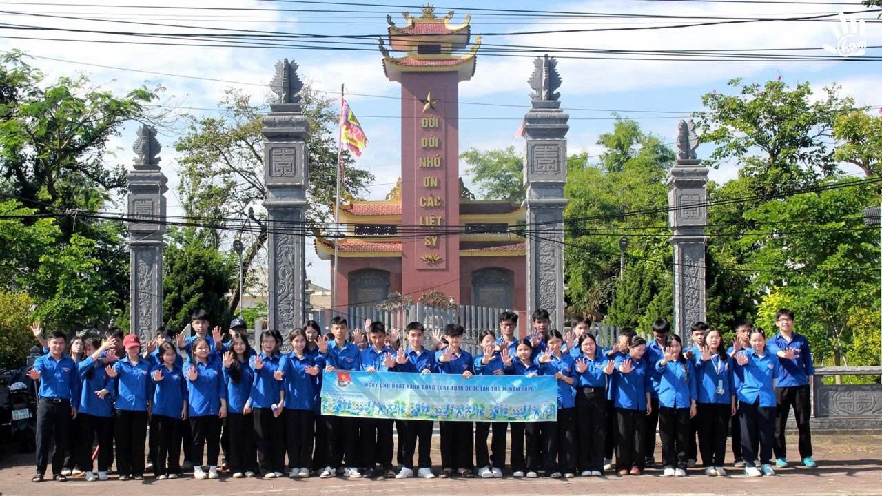 Tuổi trẻ Hà Tĩnh đồng loạt ra quân Ngày Chủ nhật xanh