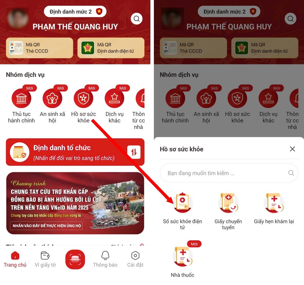 Tra cứu lịch sử khám bệnh và đơn thuốc đã được kê thông qua ứng dụng VNeID - 1
