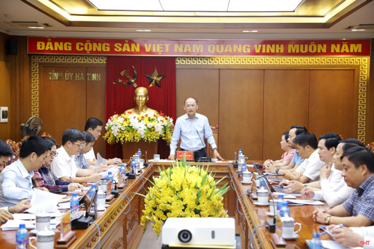 Ban Chỉ đạo phòng, chống tham nhũng, lãng phí, tiêu cực tỉnh Hà Tĩnh họp phiên thường kỳ