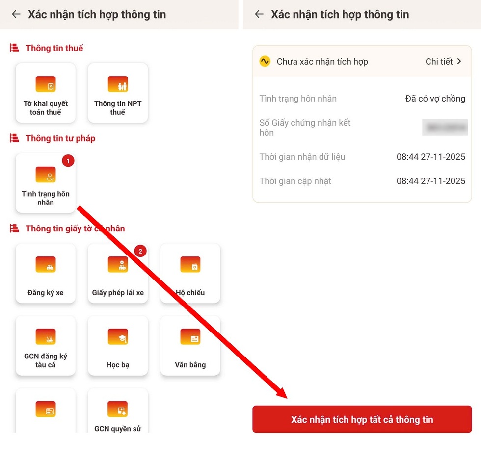 Hướng dẫn cách xác thực tình trạng hôn nhân bằng ứng dụng VNeID - 2