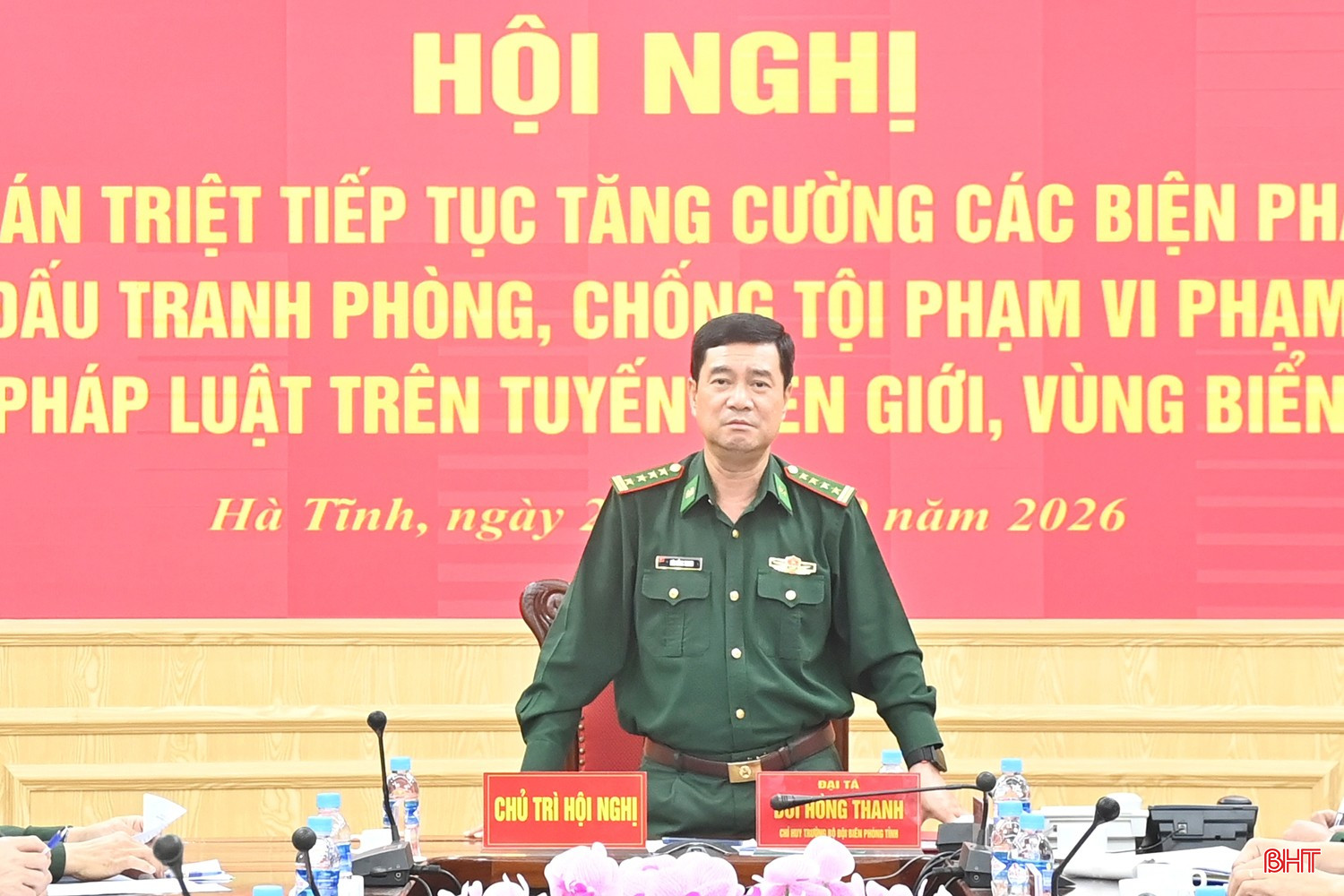 Đại tá Bùi Hồng Thanh - Chỉ huy trưởng Ban Chỉ huy Bộ đội Biên phòng Hà Tĩnh triển khai kế hoạch ra quân phòng, chống tội phạm vi phạm pháp luật trên tuyến biên giới, bờ biển Hà Tĩnh từ nay đến Tết Nguyên đán Đinh Mùi 2027. bqbht_br_b5.jpg