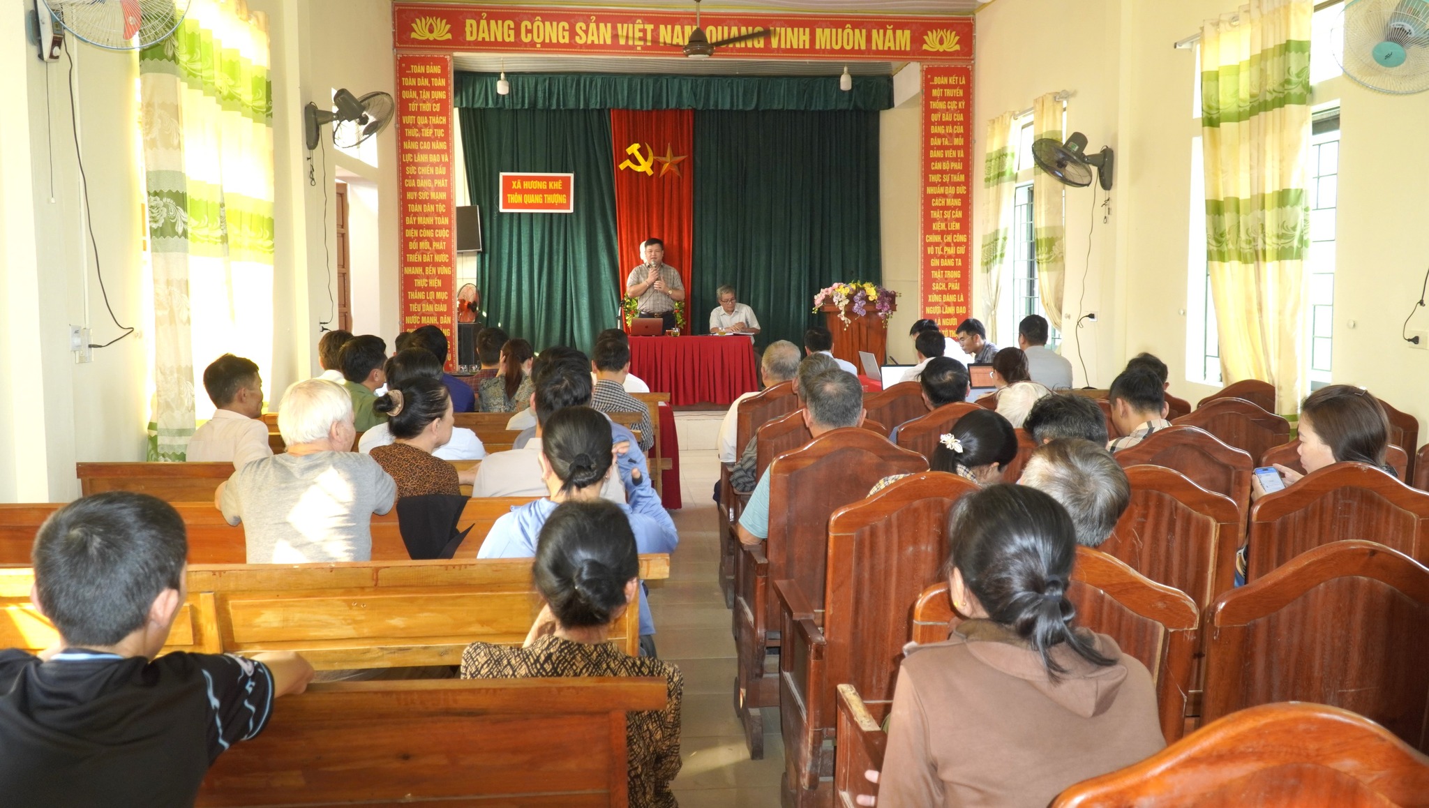 Xã Hương Khê đối thoại, tháo gỡ vướng mắc giải phóng mặt bằng Khu dân cư Phú Phong
