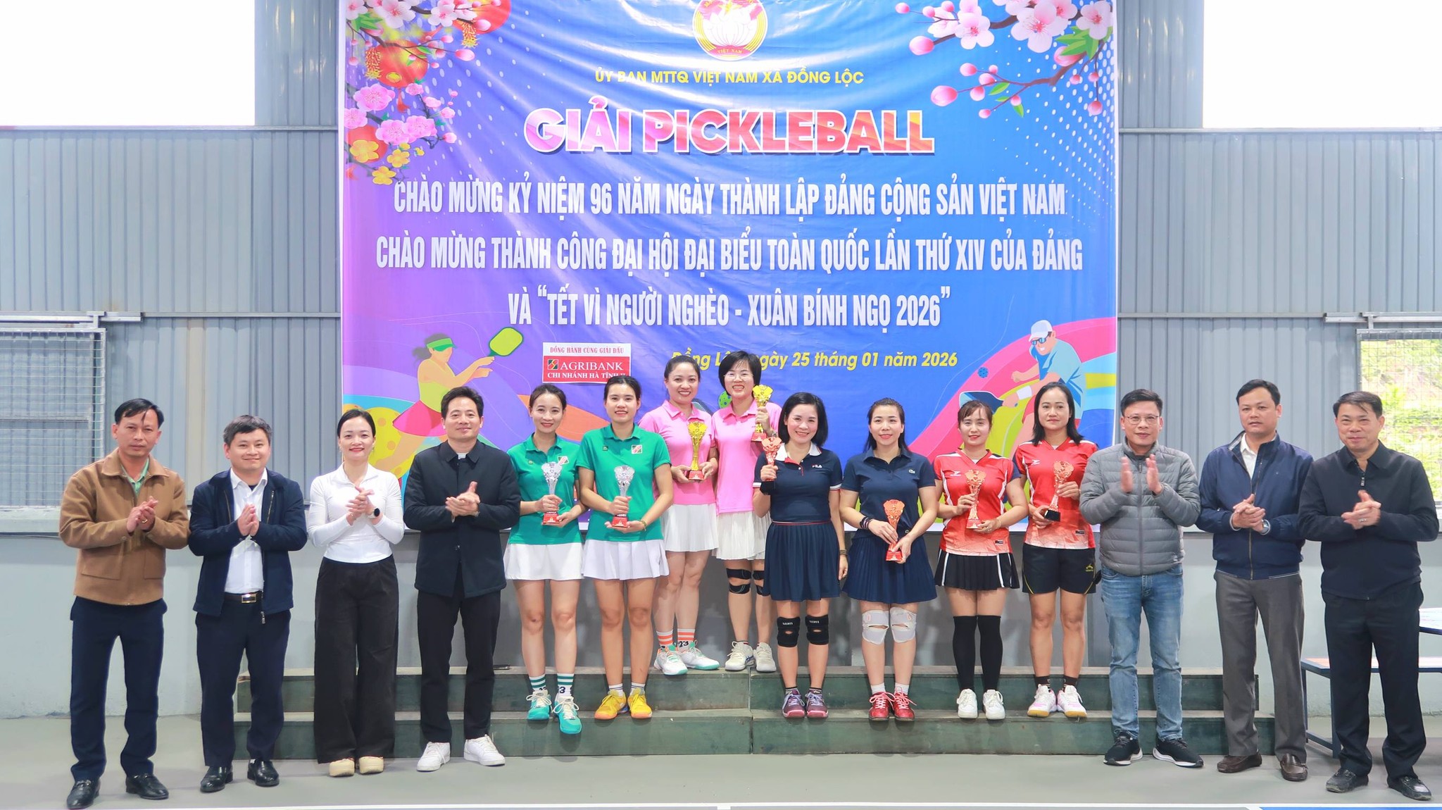 Xã Đồng Lộc tổ chức Giải Pickleball “Tết vì người nghèo – Xuân Bính Ngọ 2026”