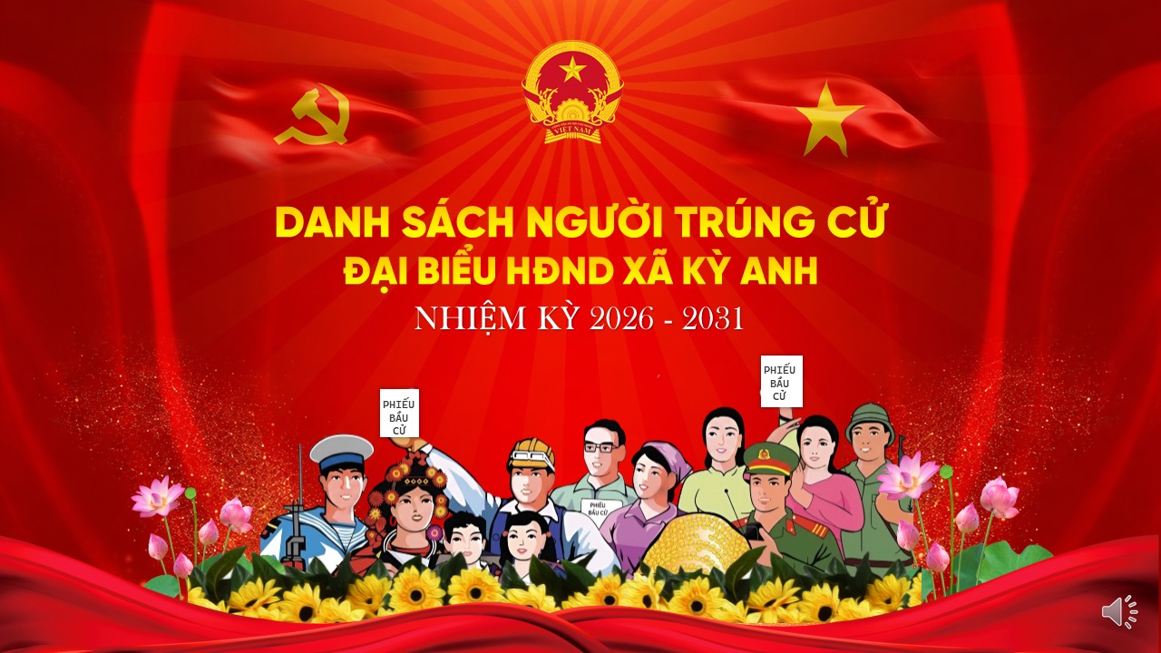 Danh sách những người trúng cử đại biểu HĐND xã Kỳ Anh khóa II, nhiệm kỳ 2026 – 2031