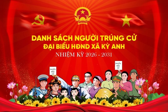 Danh sách những người trúng cử đại biểu HĐND xã Kỳ Anh khóa II, nhiệm kỳ 2026 – 2031