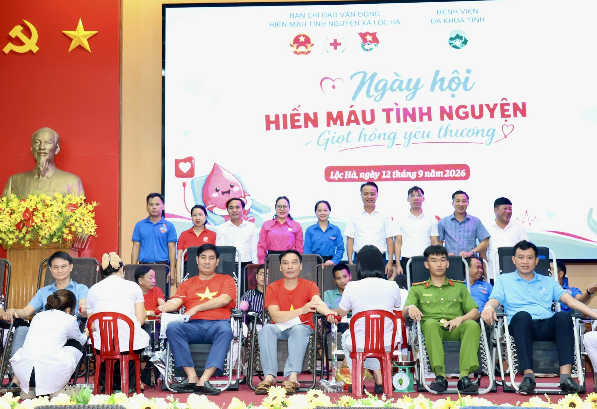 Xã Lộc Hà tổ chức ngày hội “Giọt hồng yêu thương”