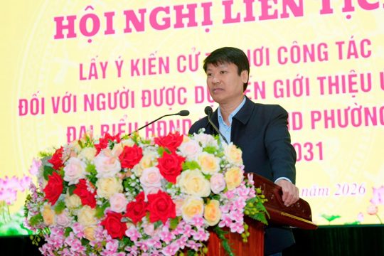 Phường Thành Sen giới thiệu nhân sự ứng cử HĐND tỉnh và HĐND phường nhiệm kỳ 2026–2031