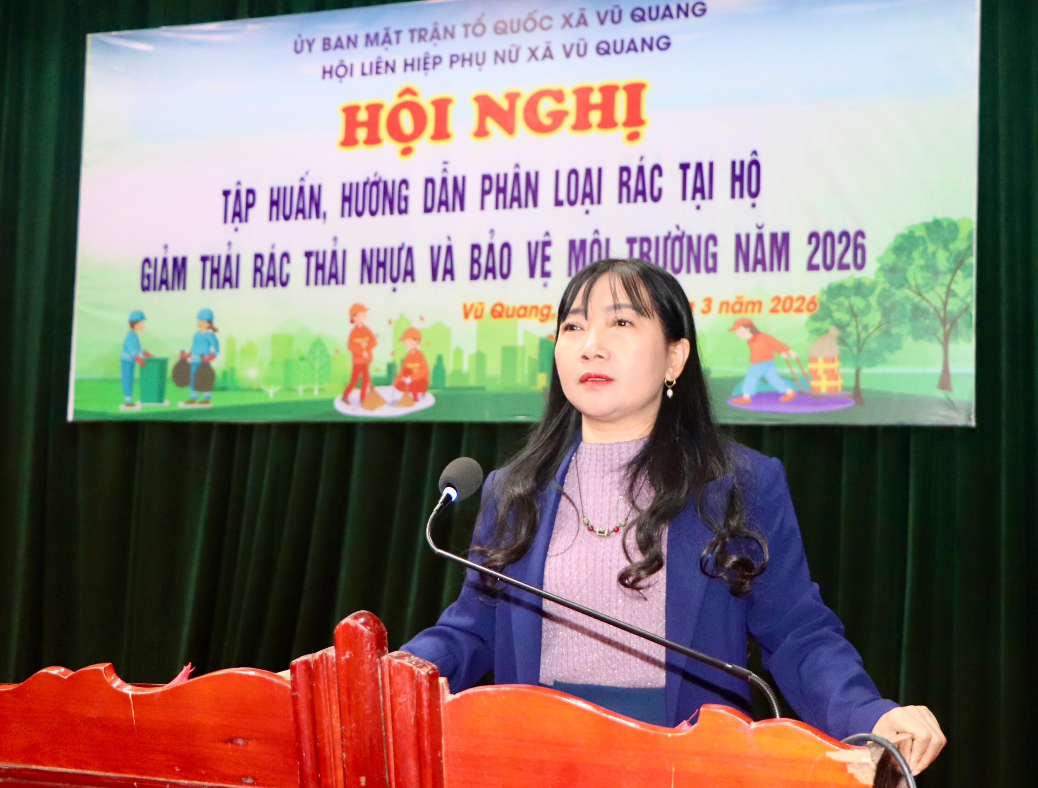 Nâng cao ý thức bảo vệ môi trường từ phân loại rác tại nguồn ở xã Vũ Quang