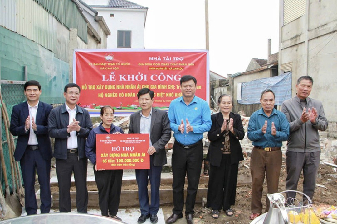 Nỗ lực làm nhà ở cho hộ nghèo trên địa bàn xã Can Lộc