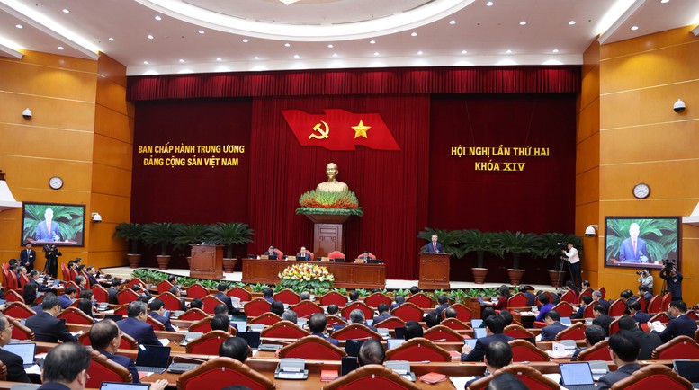 Thông cáo báo chí ngày làm việc thứ nhất Hội nghị Trung ương 2 khoá XIV