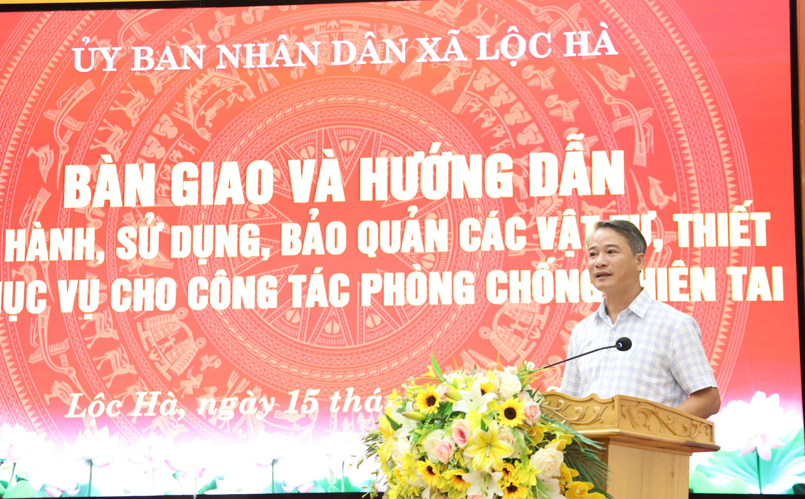 Lộc Hà tăng cường trang thiết bị phục vụ phòng, chống thiên tai