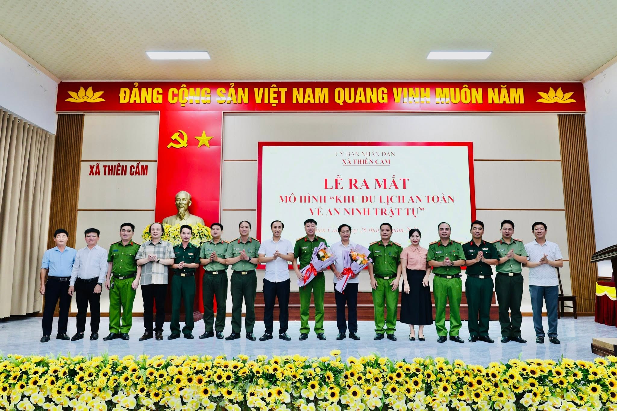Xã Thiên Cầm ra mắt mô hình khu du lịch an toàn về an ninh trật tự