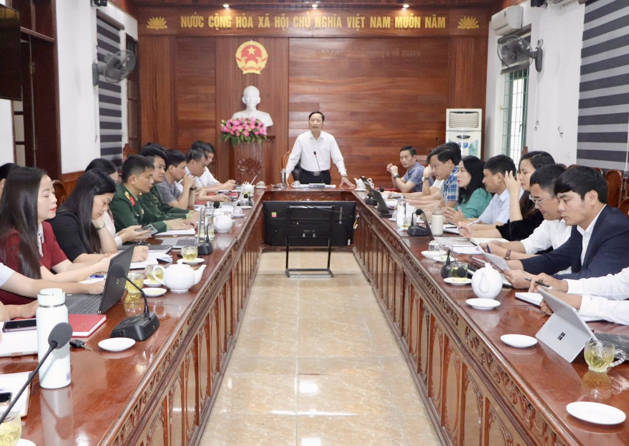 Xã Vũ Quang đẩy nhanh tiến độ chuẩn bị bầu cử, bảo đảm đúng luật, đồng bộ và hiệu quả