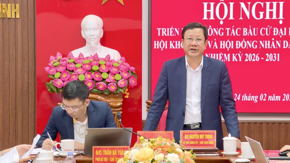 Hội nghị đánh giá kết quả triển khai công tác bầu cử đại biểu Quốc hội khóa XVI và đại biểu Hội đồng nhân dân các cấp nhiệm kỳ 2026–2031