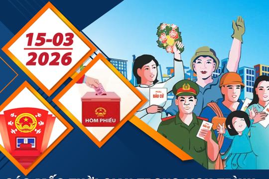 Các mốc thời gian SAU NGÀY BẦU CỬ ĐBQH khóa XVI, đại biểu HĐND các cấp nhiệm kỳ 2026-2031