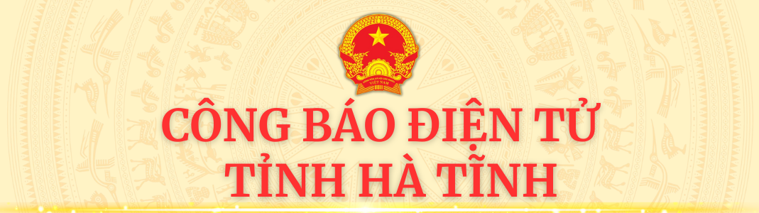 Hệ thống Công báo tỉnh Hà Tĩnh