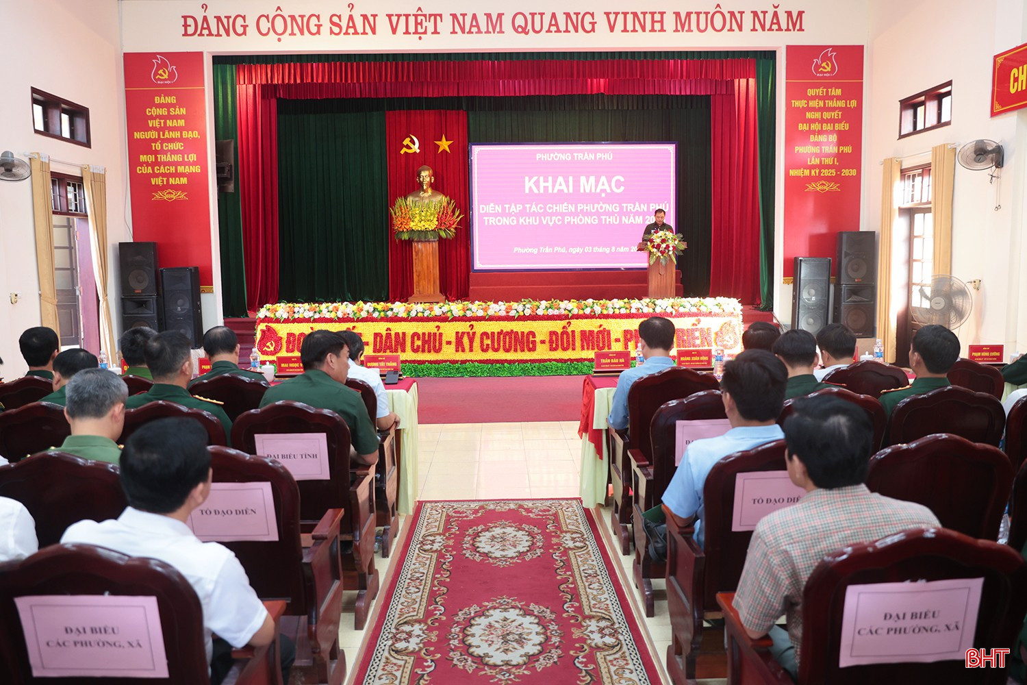 Khai mạc diễn tập tác chiến phường Trần Phú trong khu vực phòng thủ năm 2026 